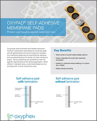 OxyPad self-adhesive membrane pads