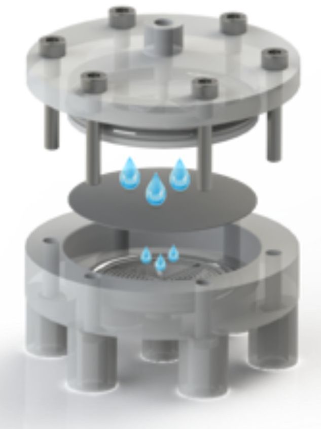 Oxyphen sample holder to test different membrane properties